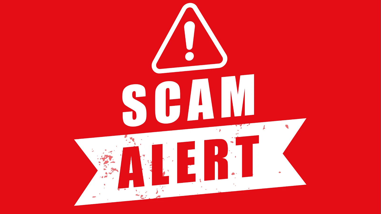 Scam alert graphics