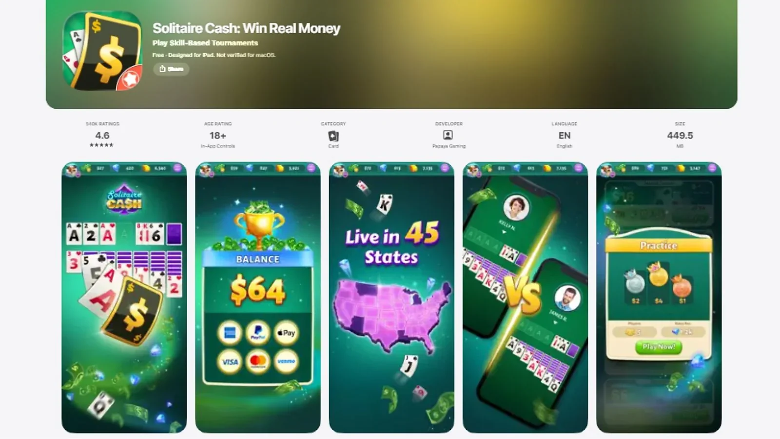 Solitaire Cash - Best Skill-Based Card Game for Cash