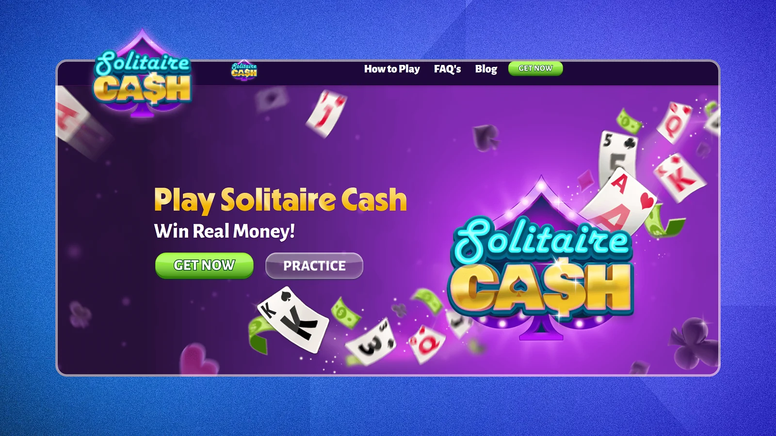 Solitaire Cash main page