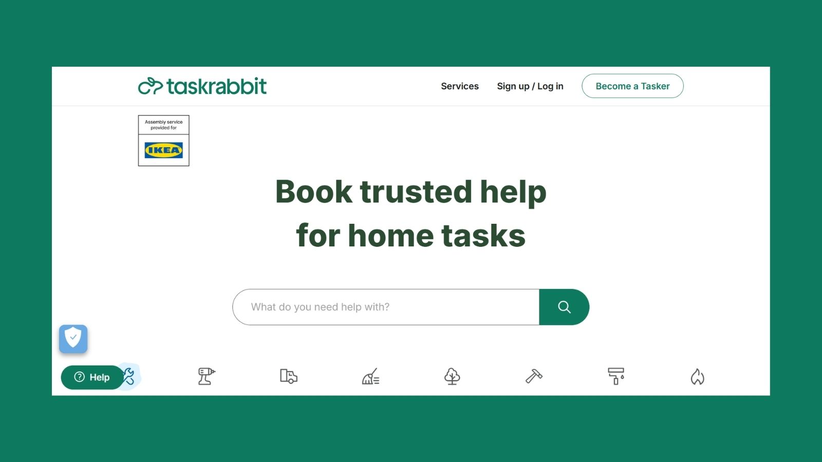 Tasker assembling furniture for a TaskRabbit client