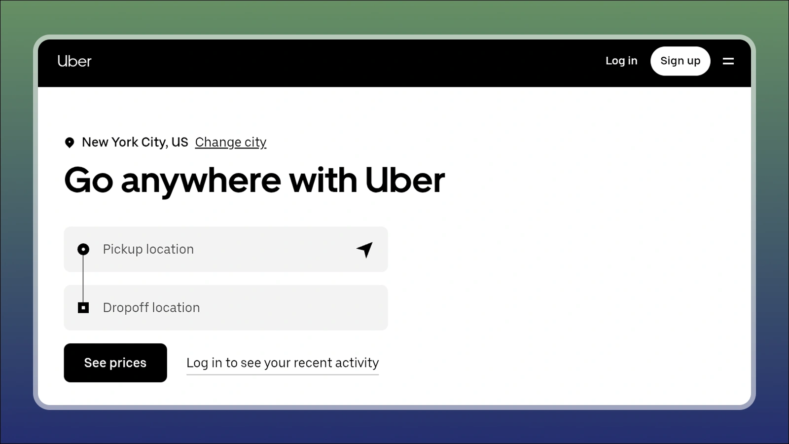 uber website