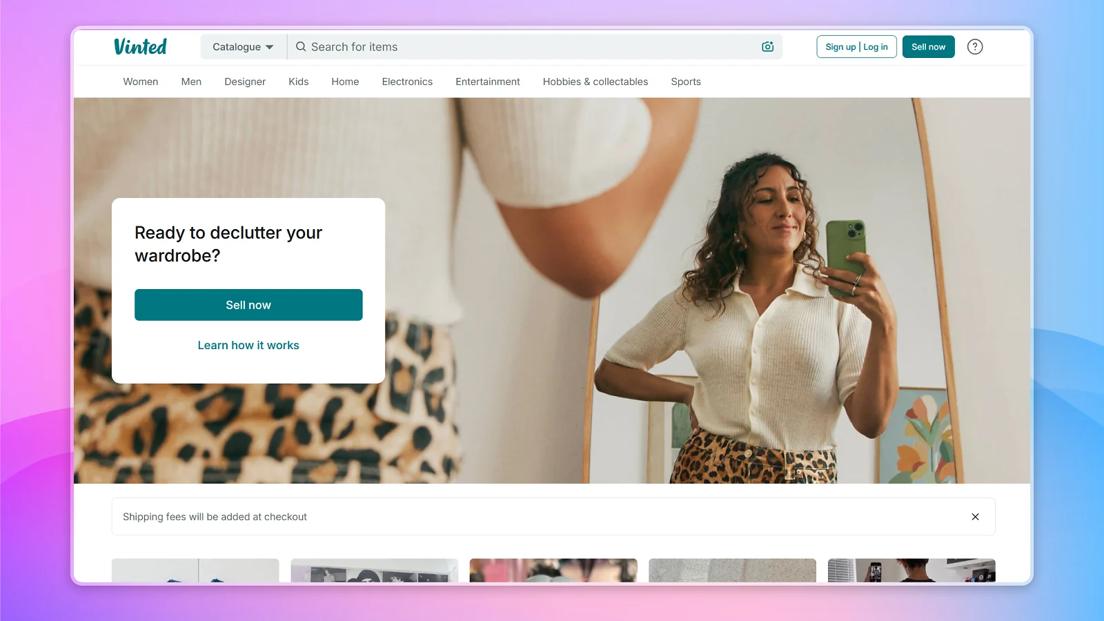Vinted website