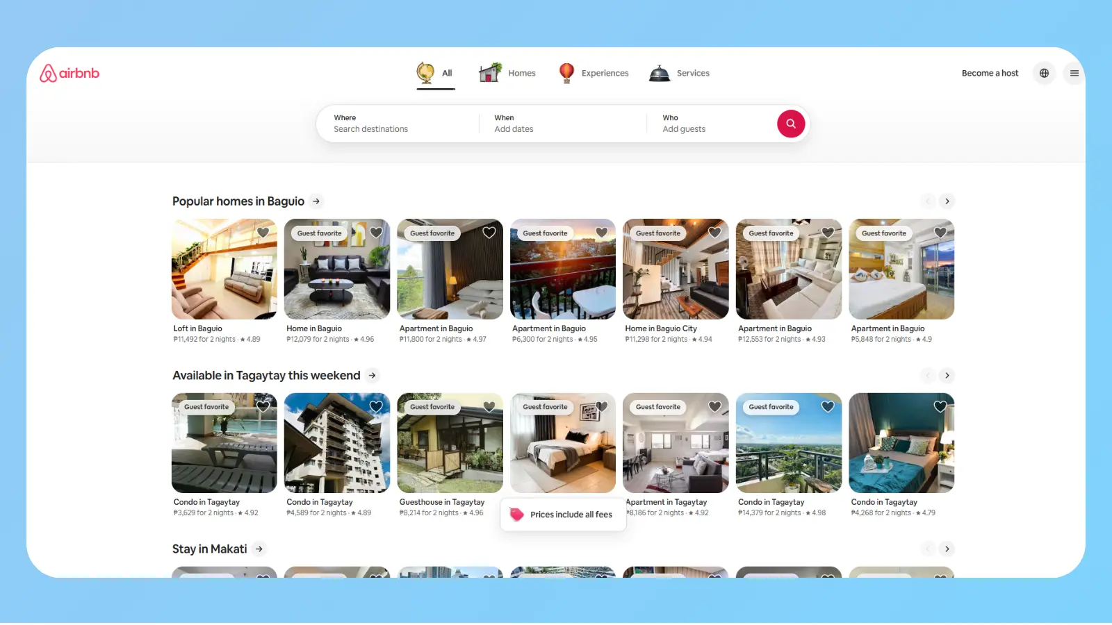 Airbnb website