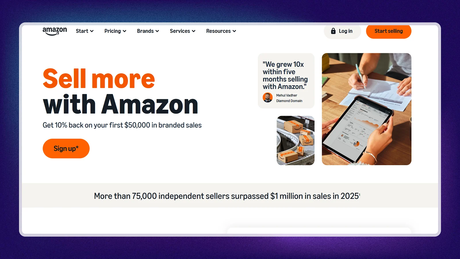 Página web de Amazon