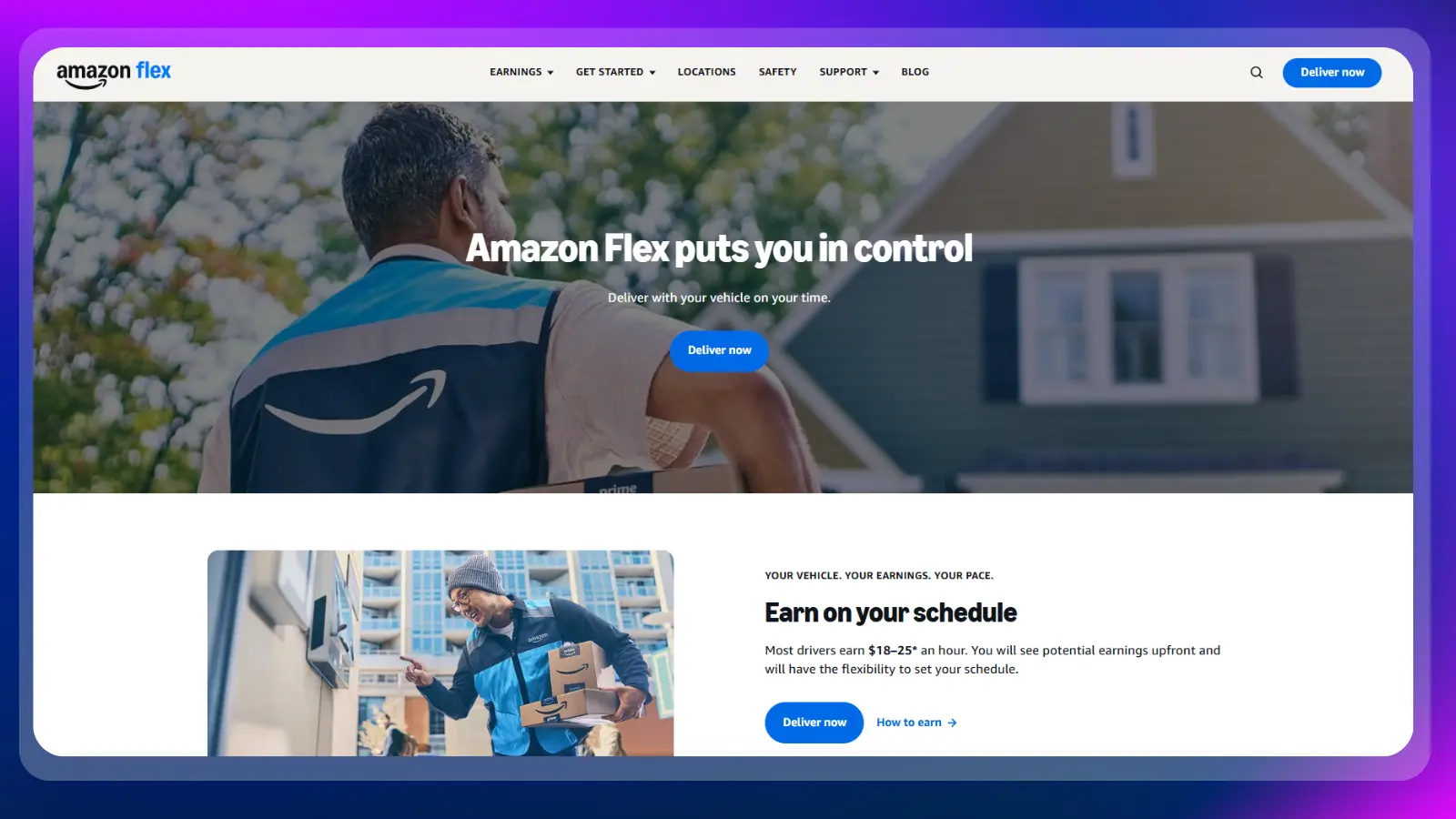 amazonflex website