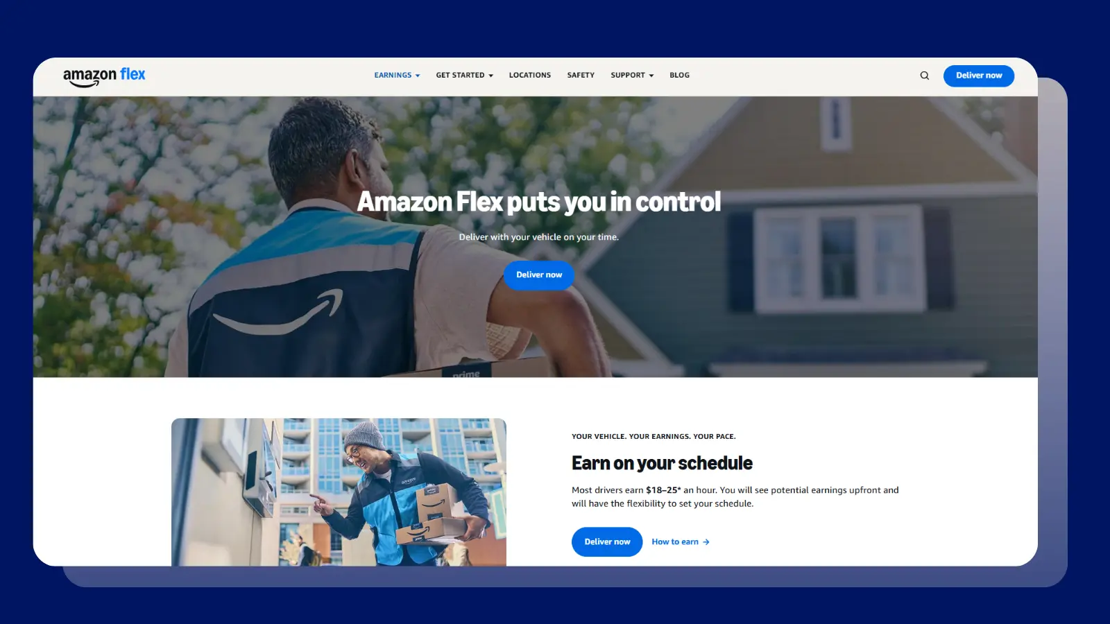 amazonflex website
