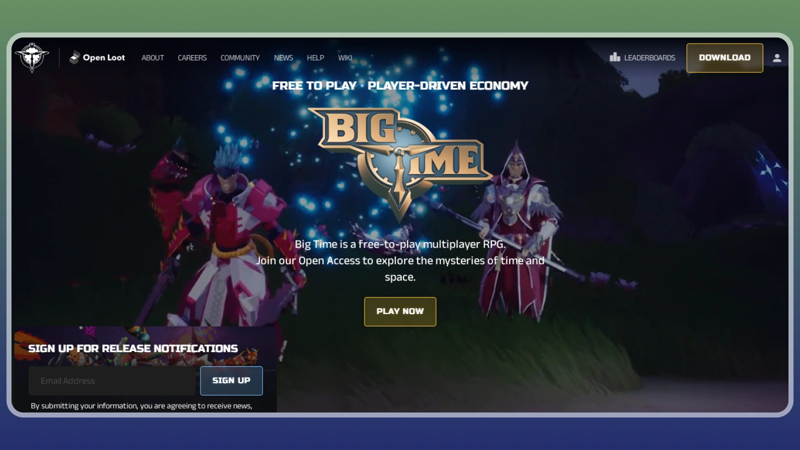 Big Time game screenshot