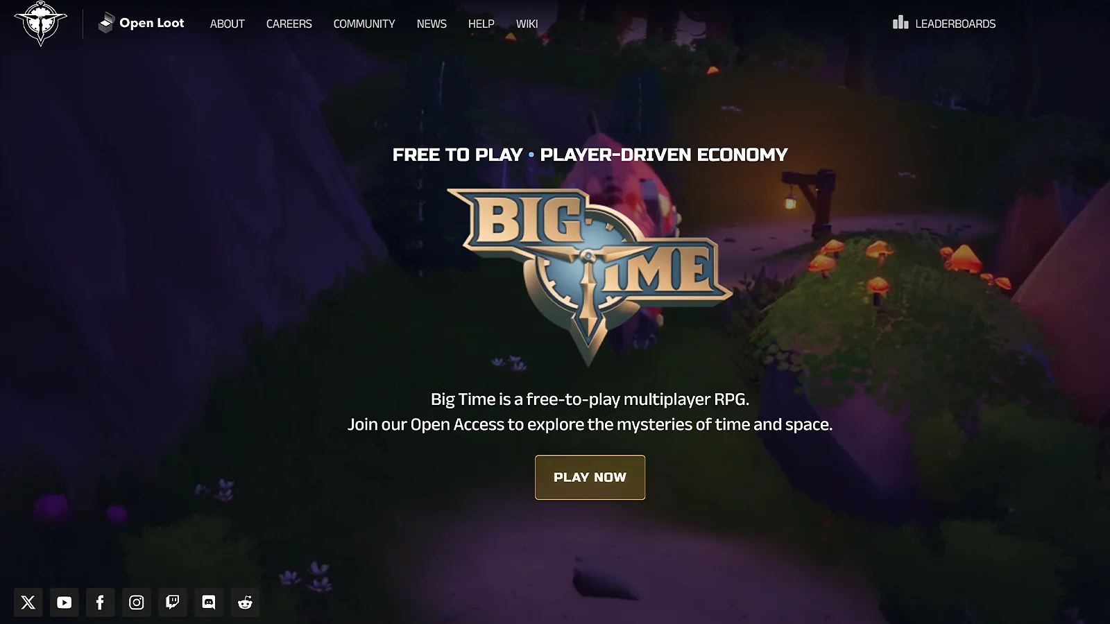 Página web de Big Time