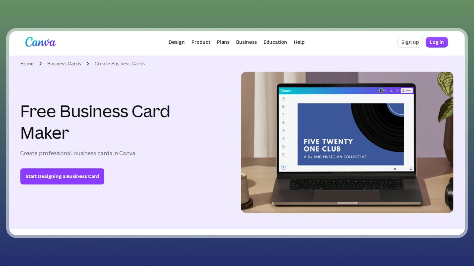 Canva website