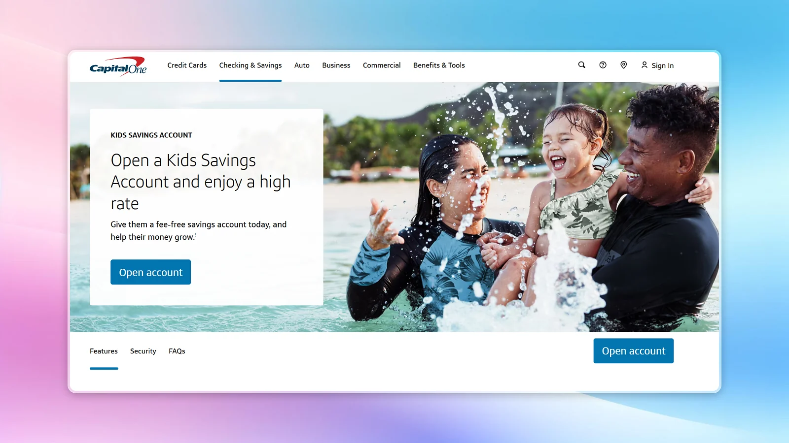Capital One website