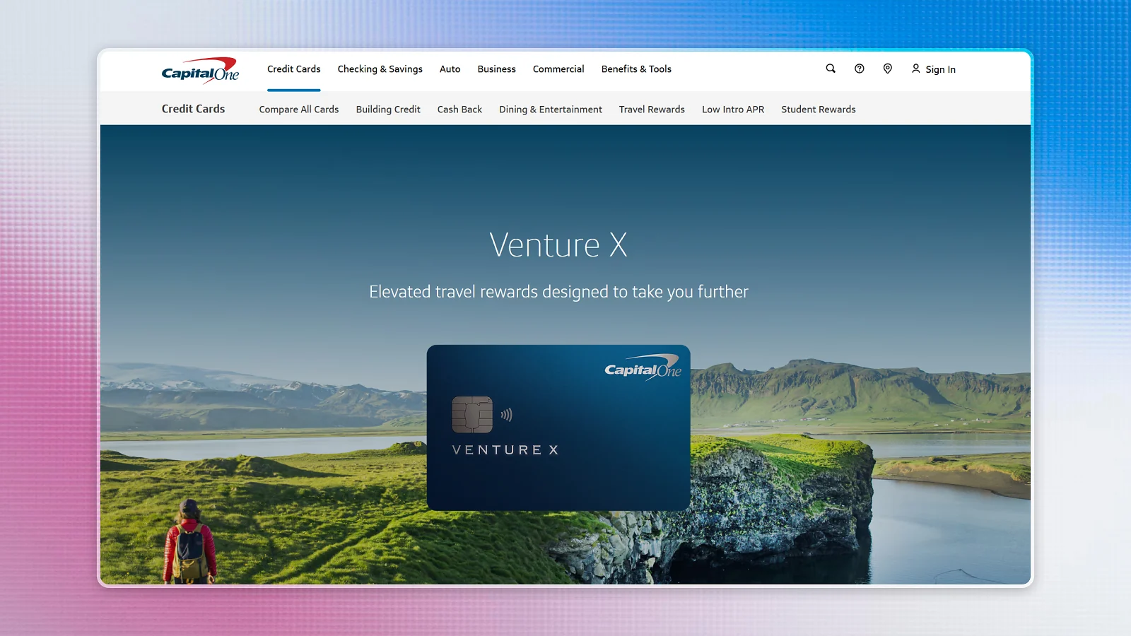 Capital One Venture X - website