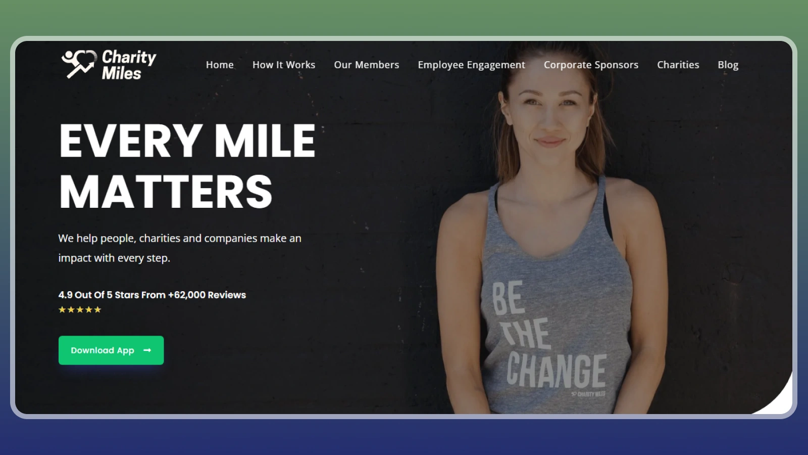Charity Miles website