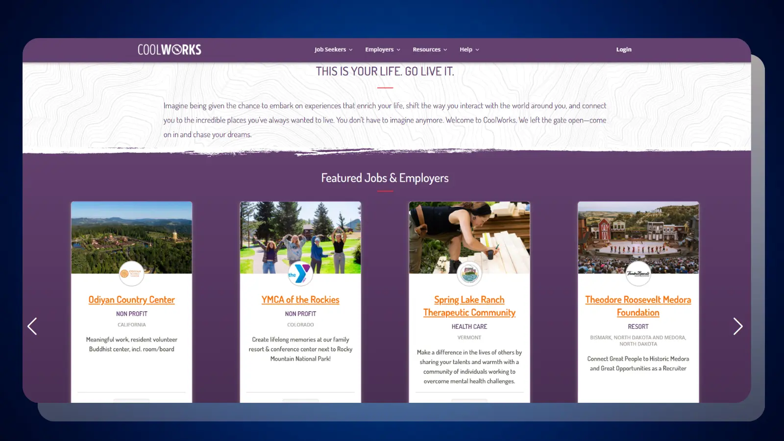 coolworks website