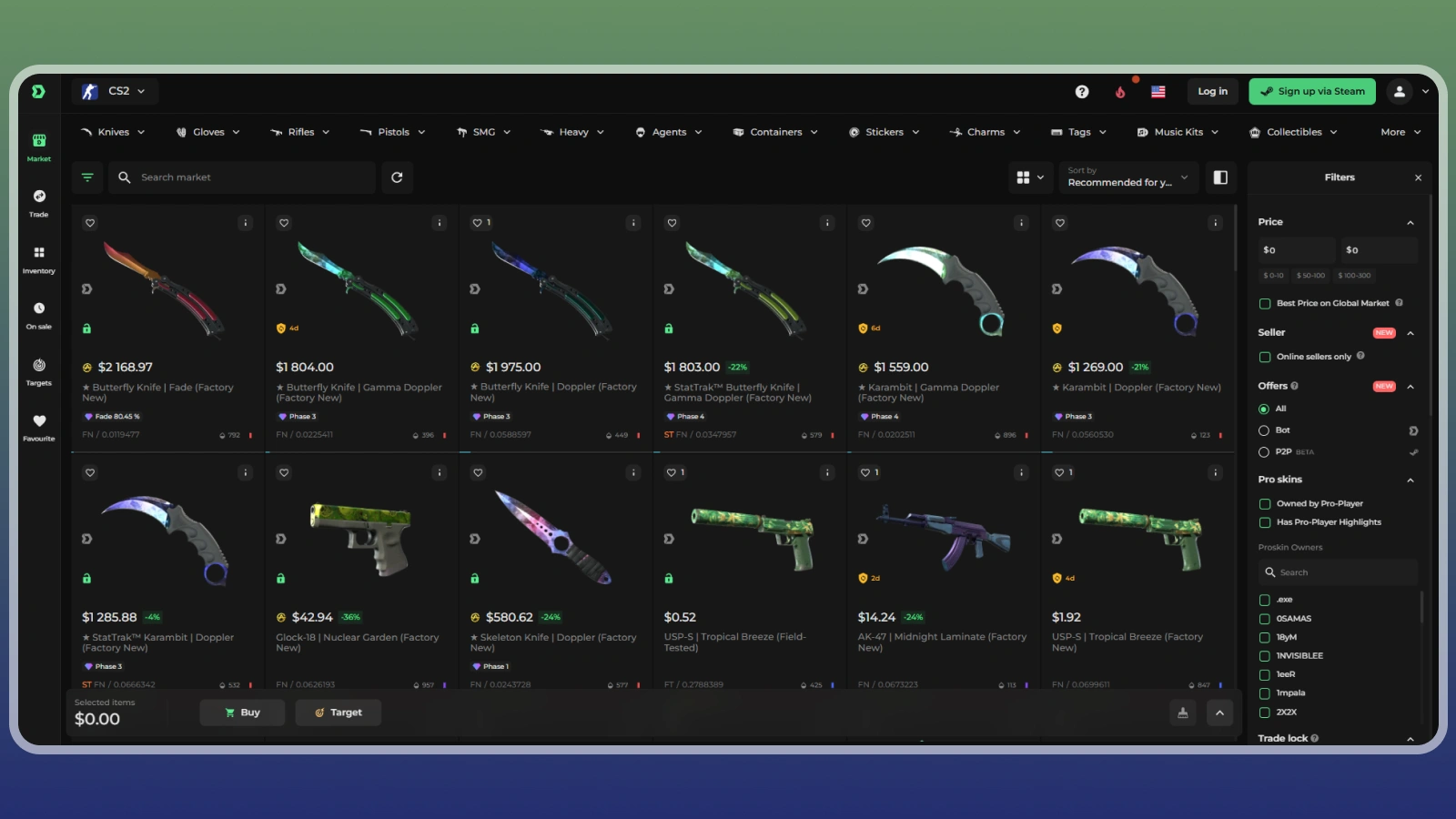 Counter-Strike 2 skin trading