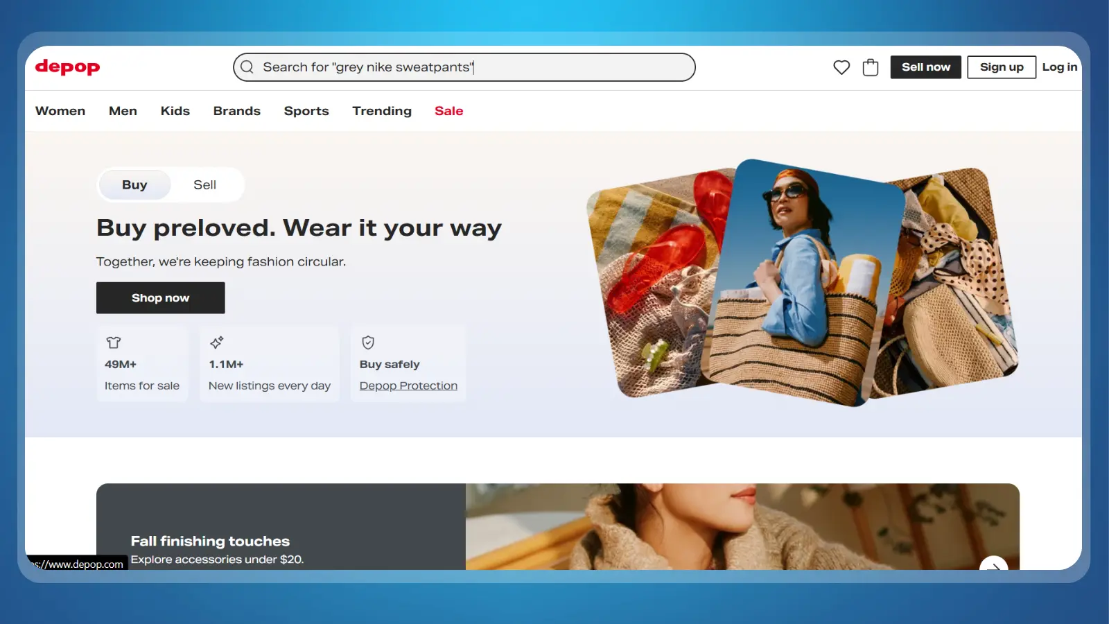 depop website