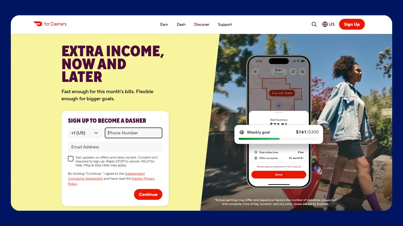 Doordash website