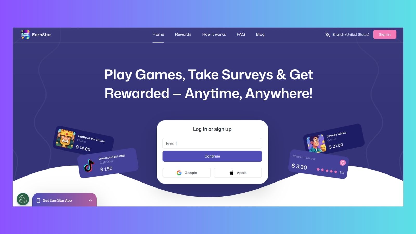 EarnStar website