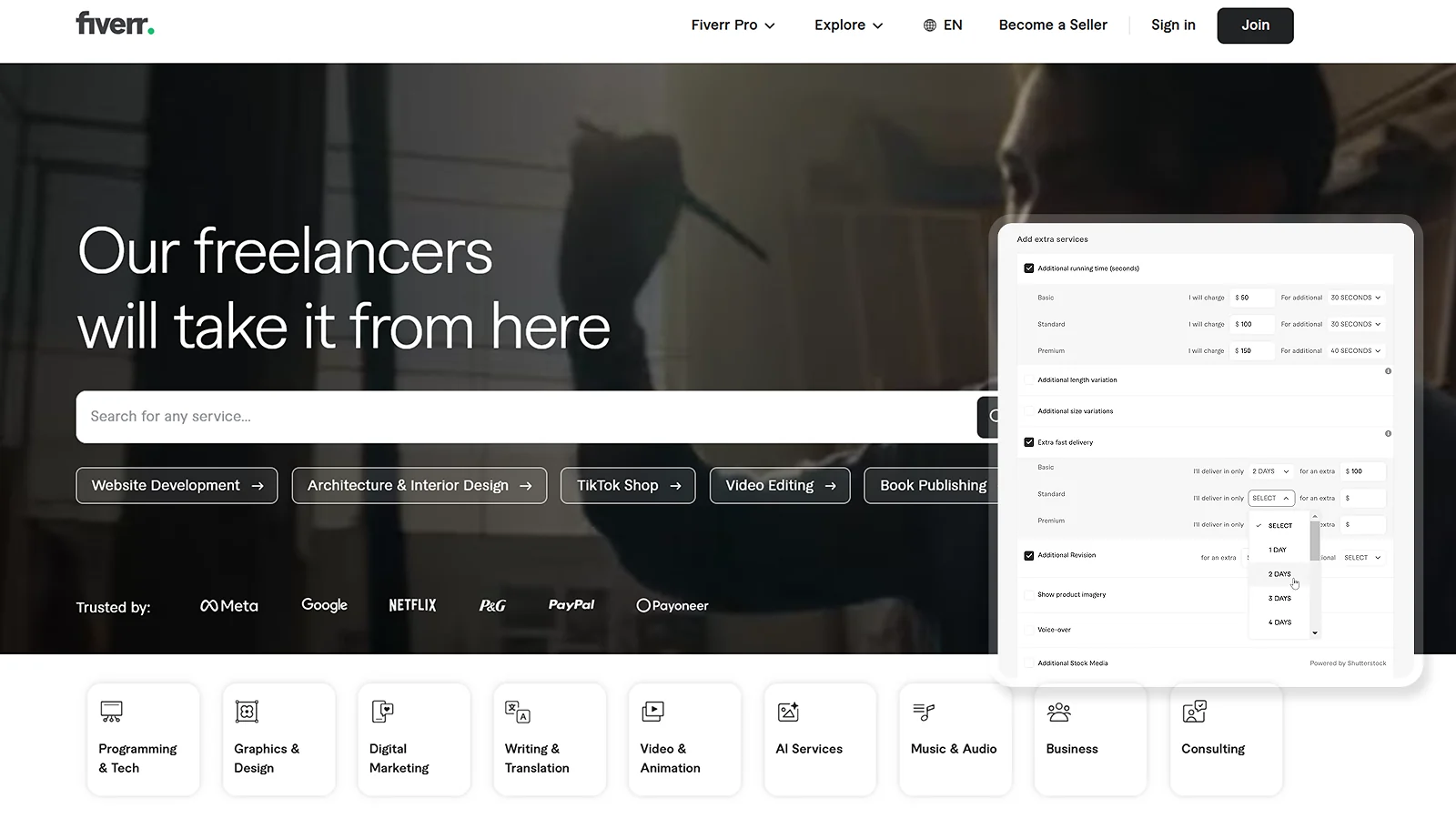 Fiverr website