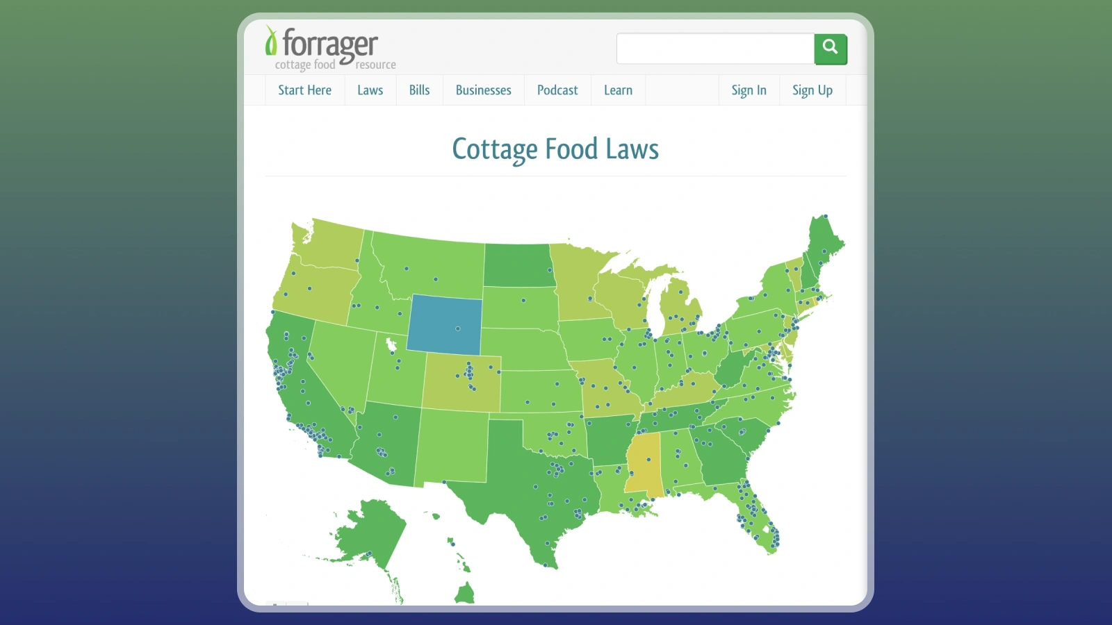Página web de Forrager