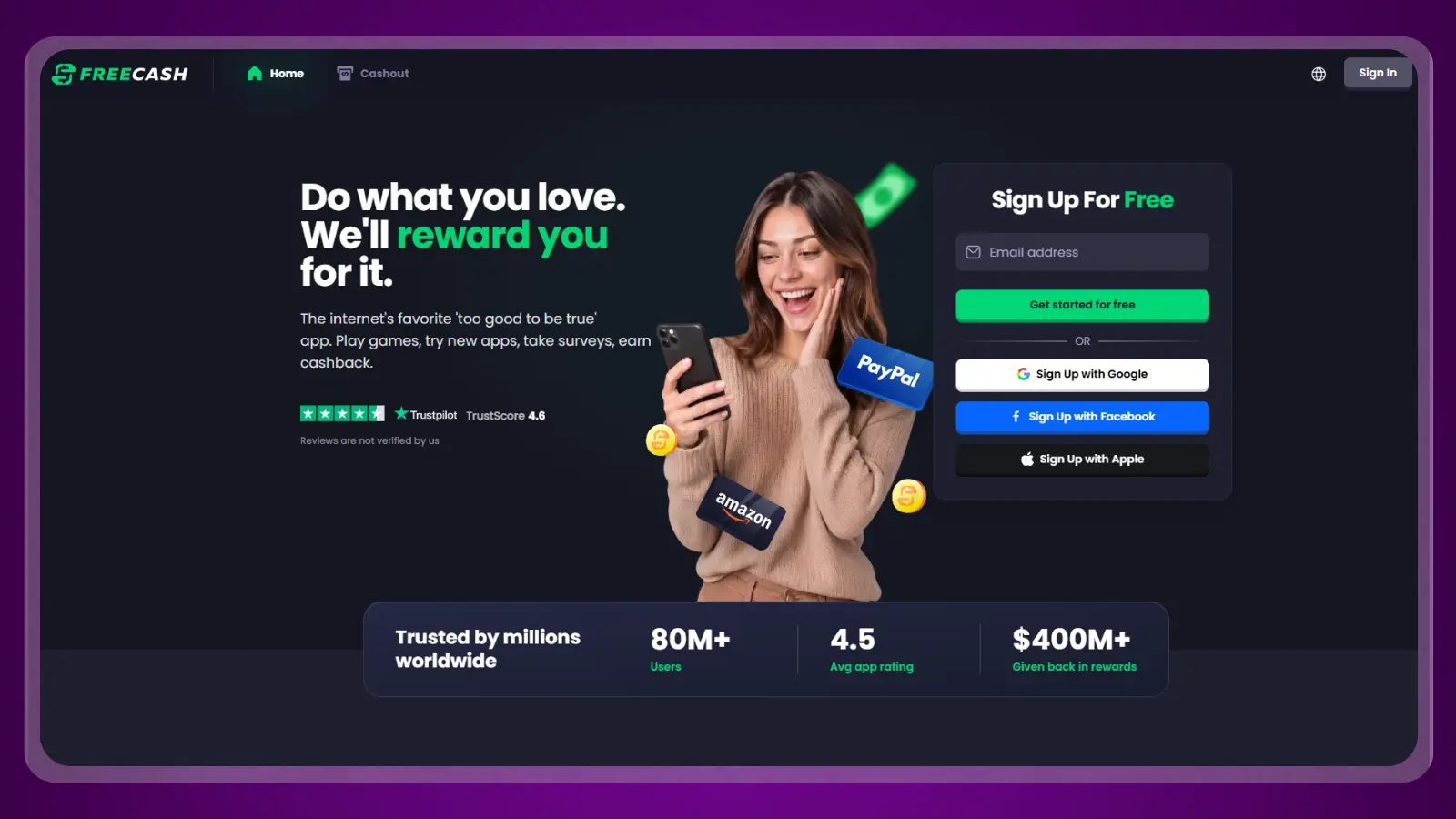 freecash website