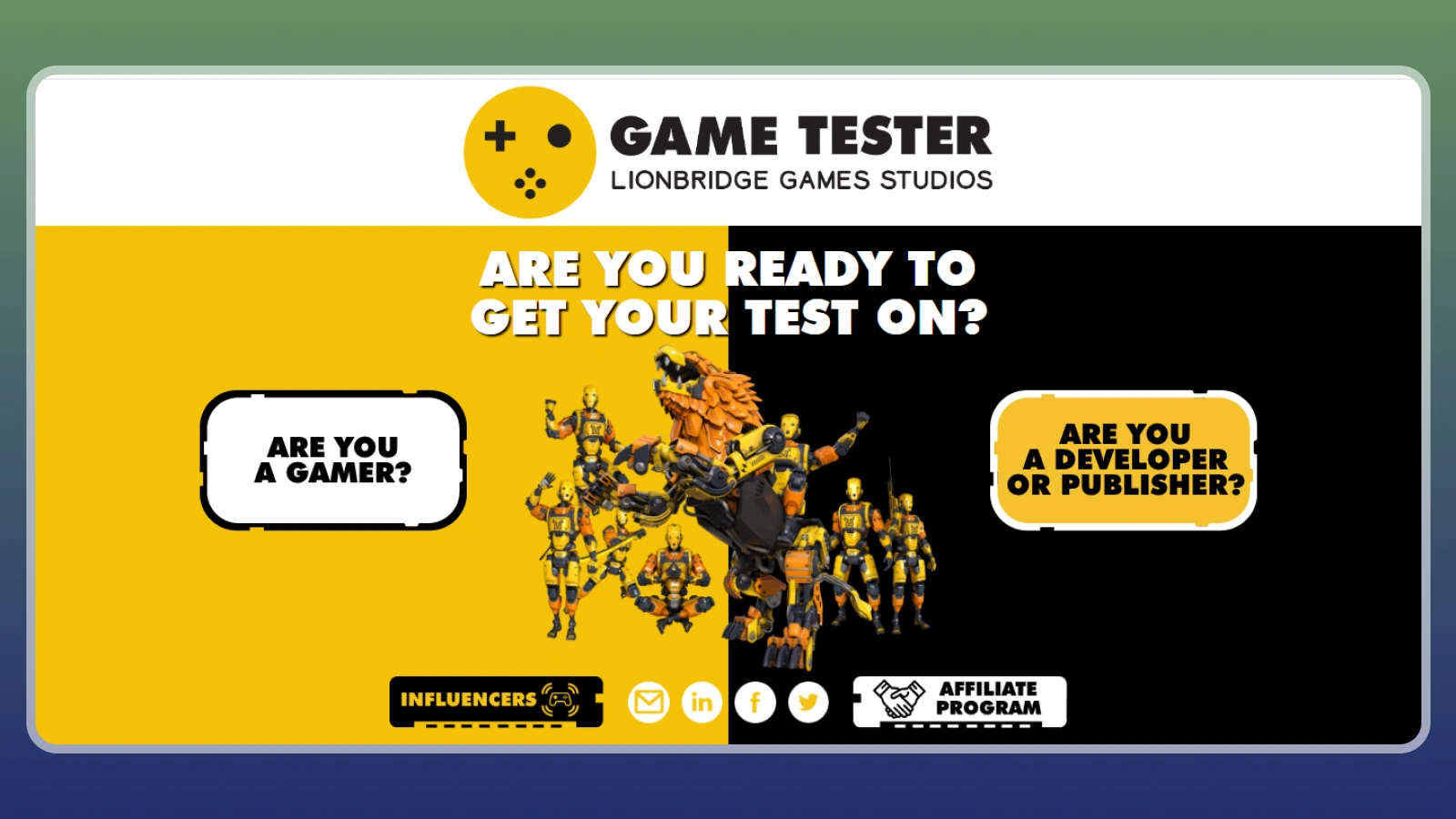 Game Tester feedback platform