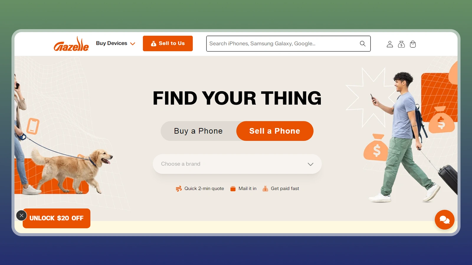 Gazelle website