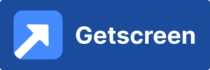 Getscreen.me logo and text