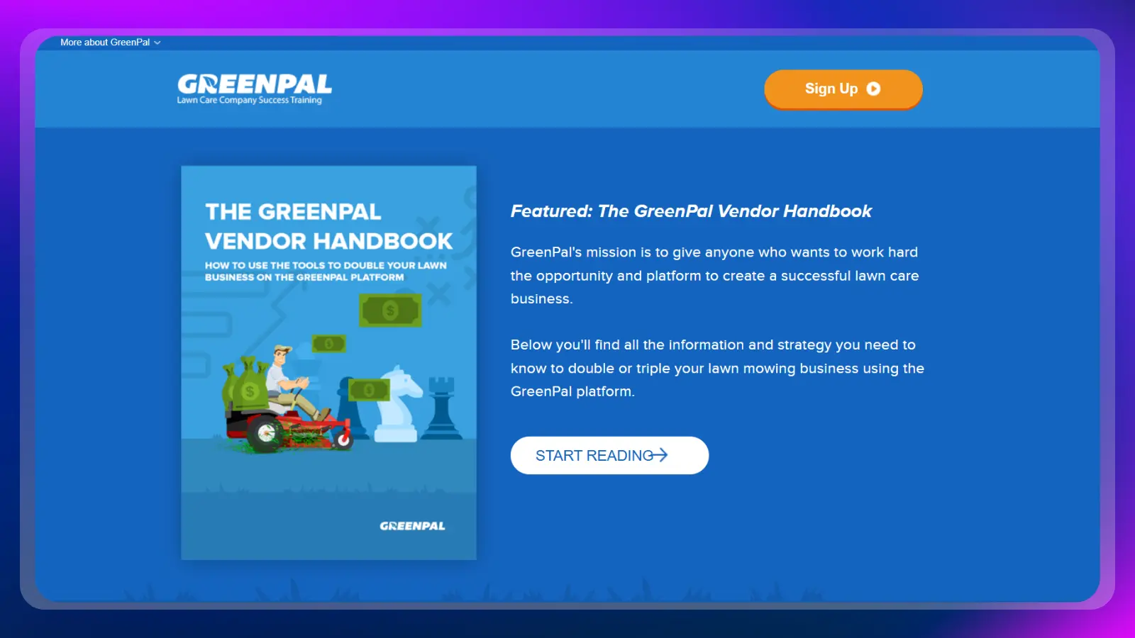 página web de greenpal