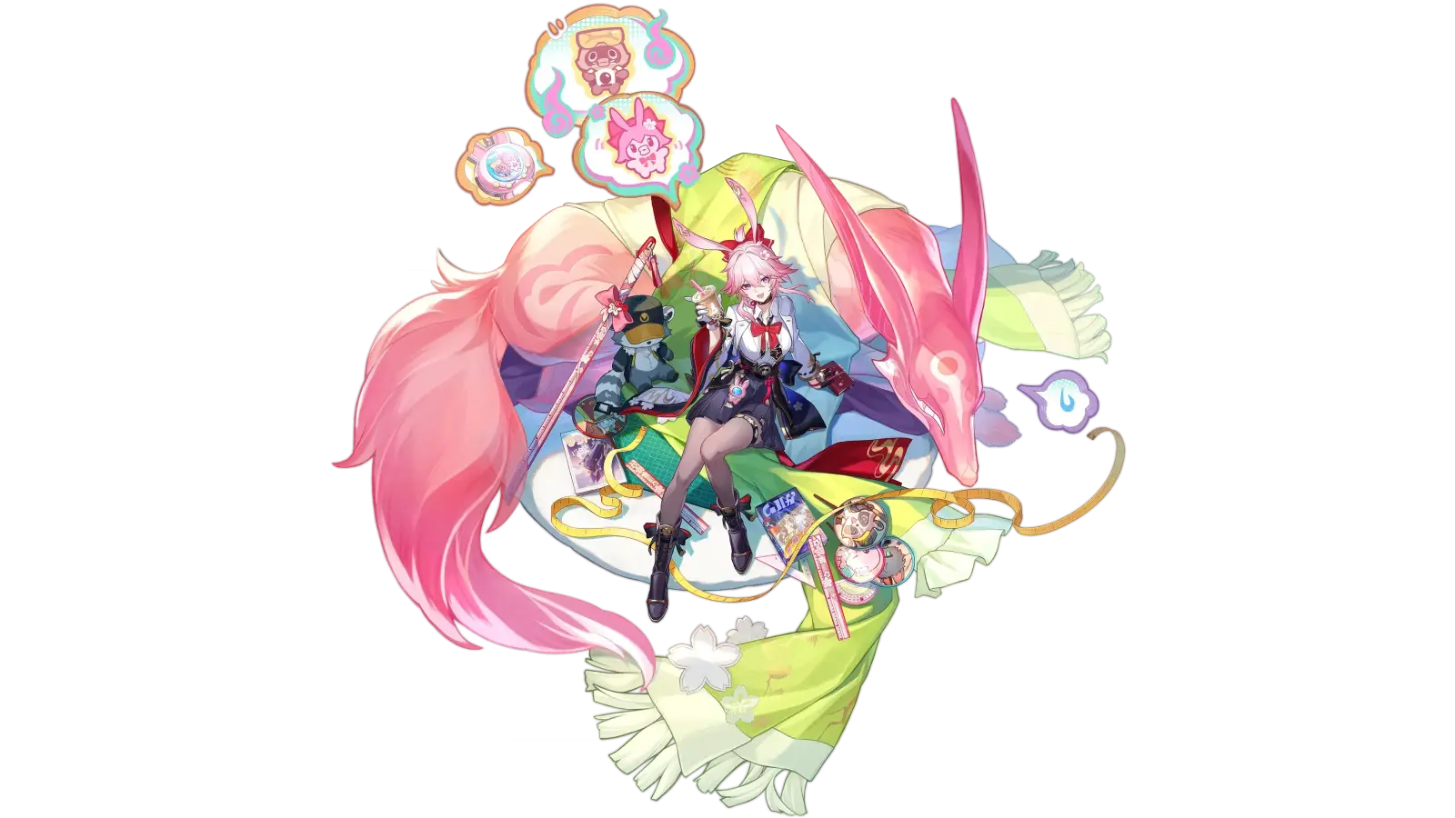 Evanescia standing in her official Honkai Star Rail character artwork
