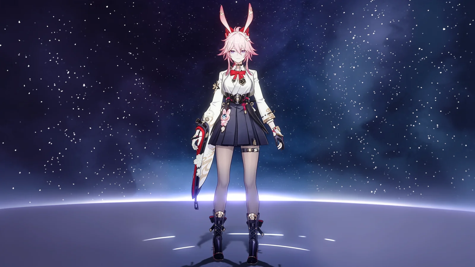 Evanescia in her default, standing pose in Honkai Star Rail