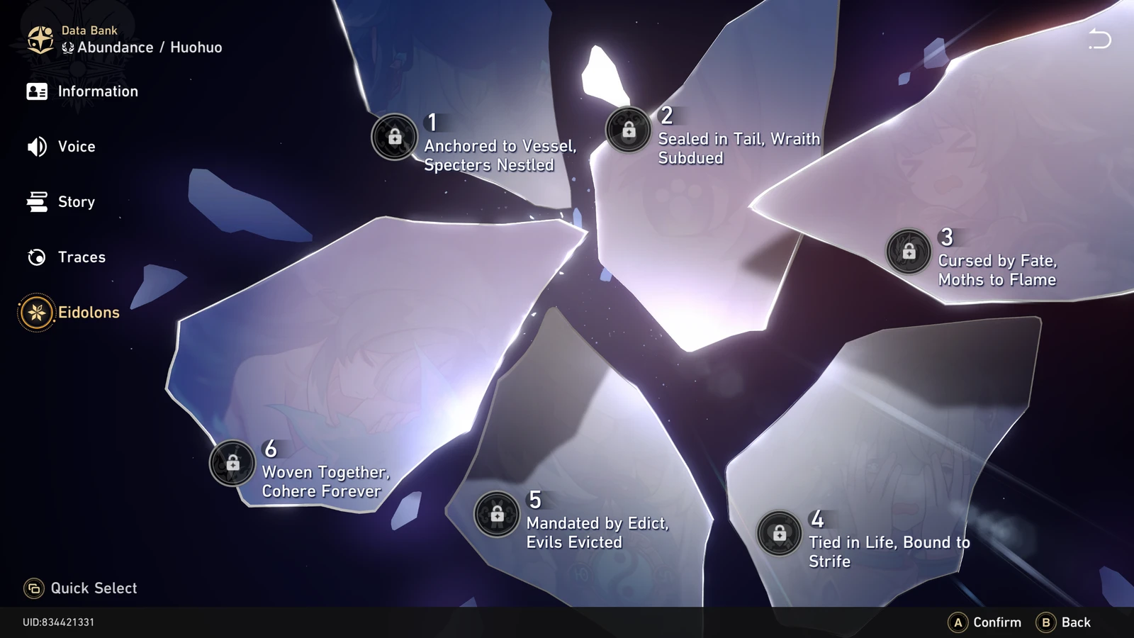 Huohuo's Eidolons in Honkai Star Rail