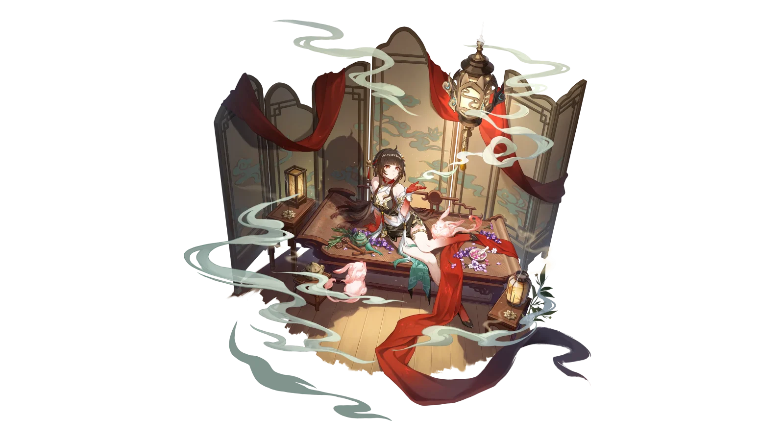 Lingsha official character art, Honkai Star Rail