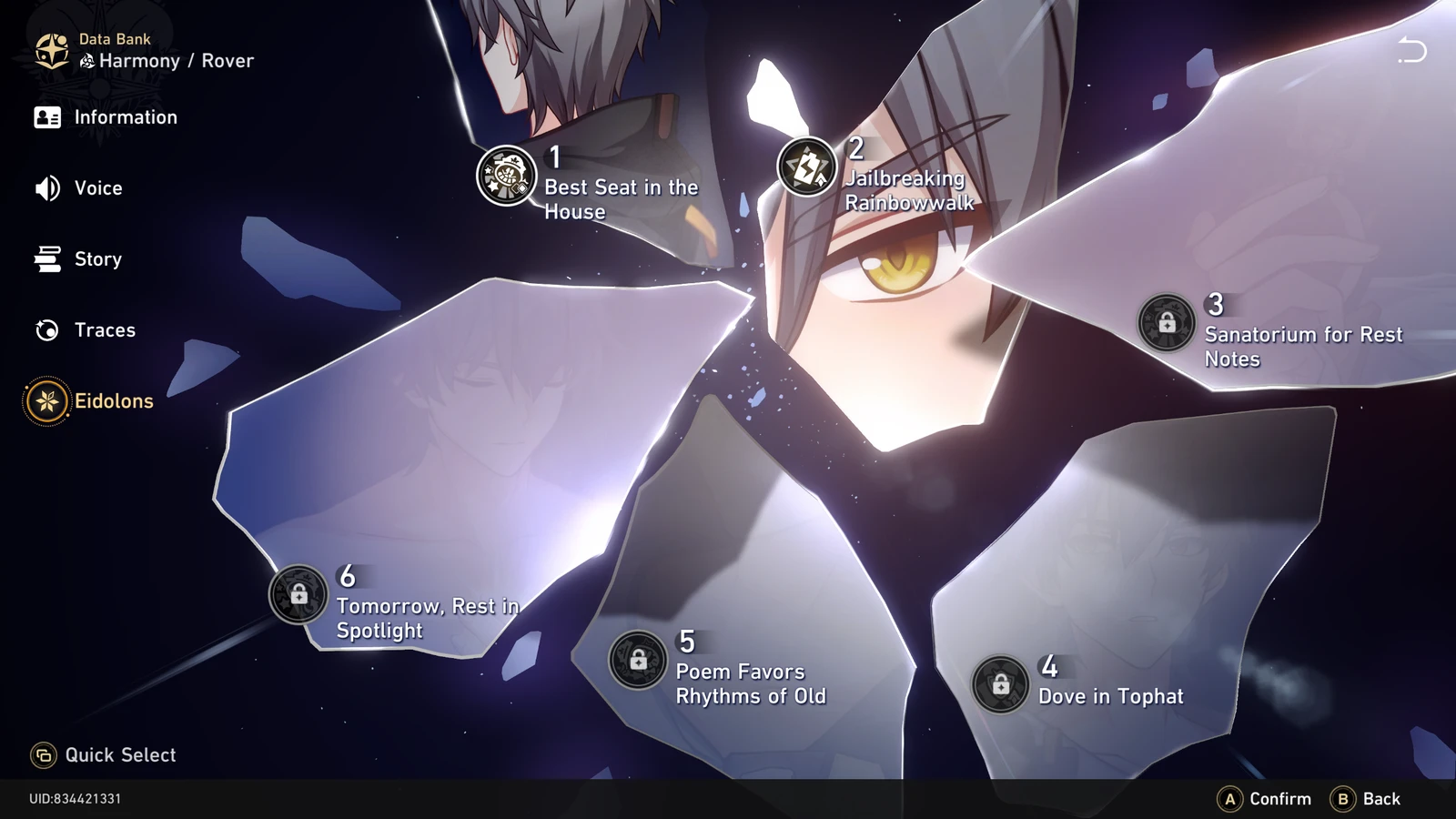 Trailblazer Harmony eidolons detail