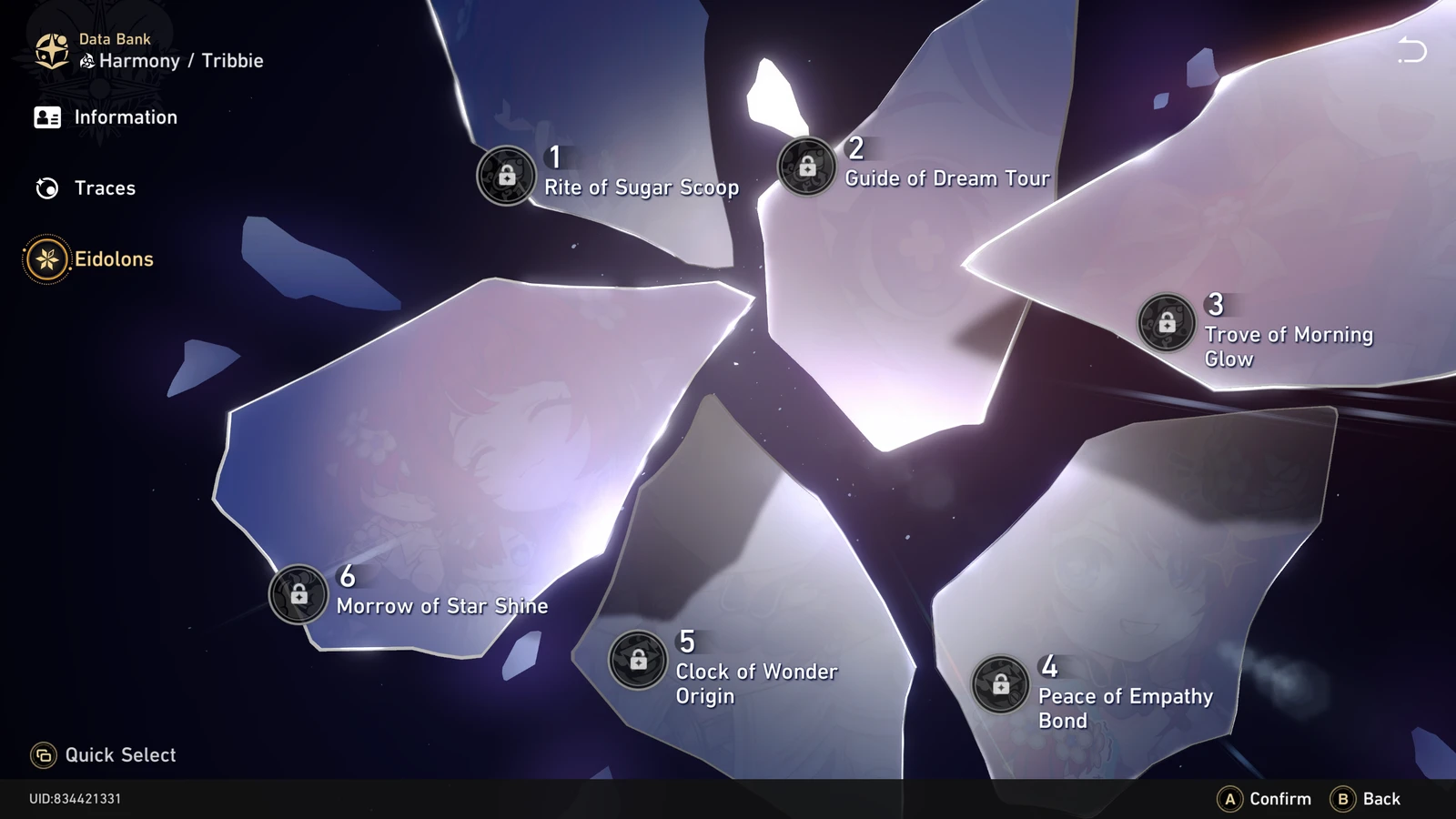 Tribbie's Eidolons in Honkai Star Rail