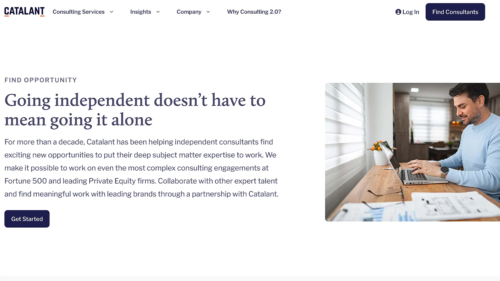 Catalant independent business consulting opportunities page