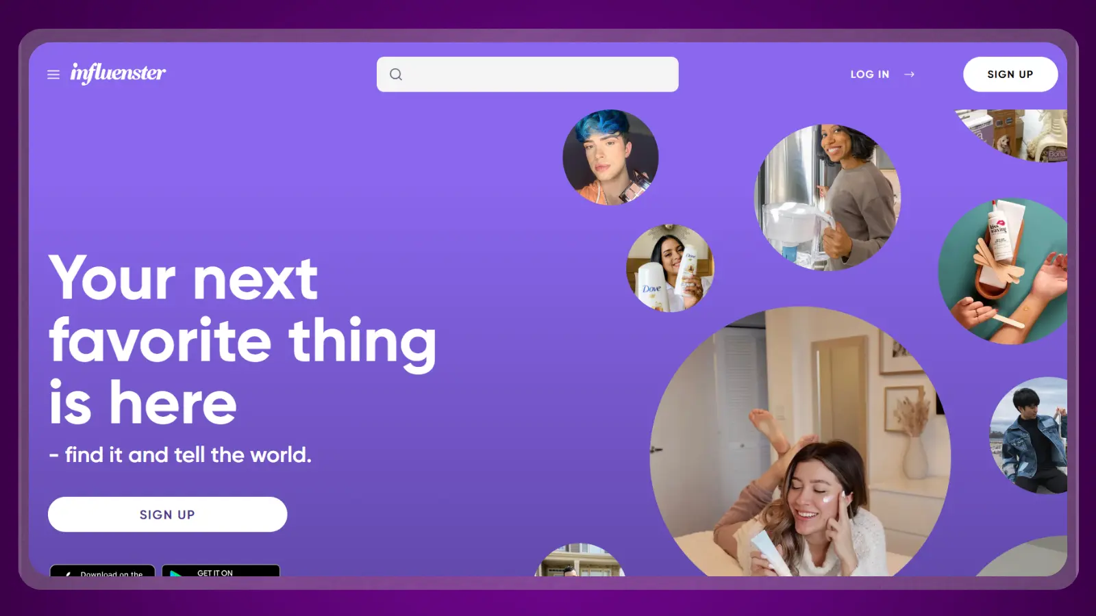 página web de Influenster