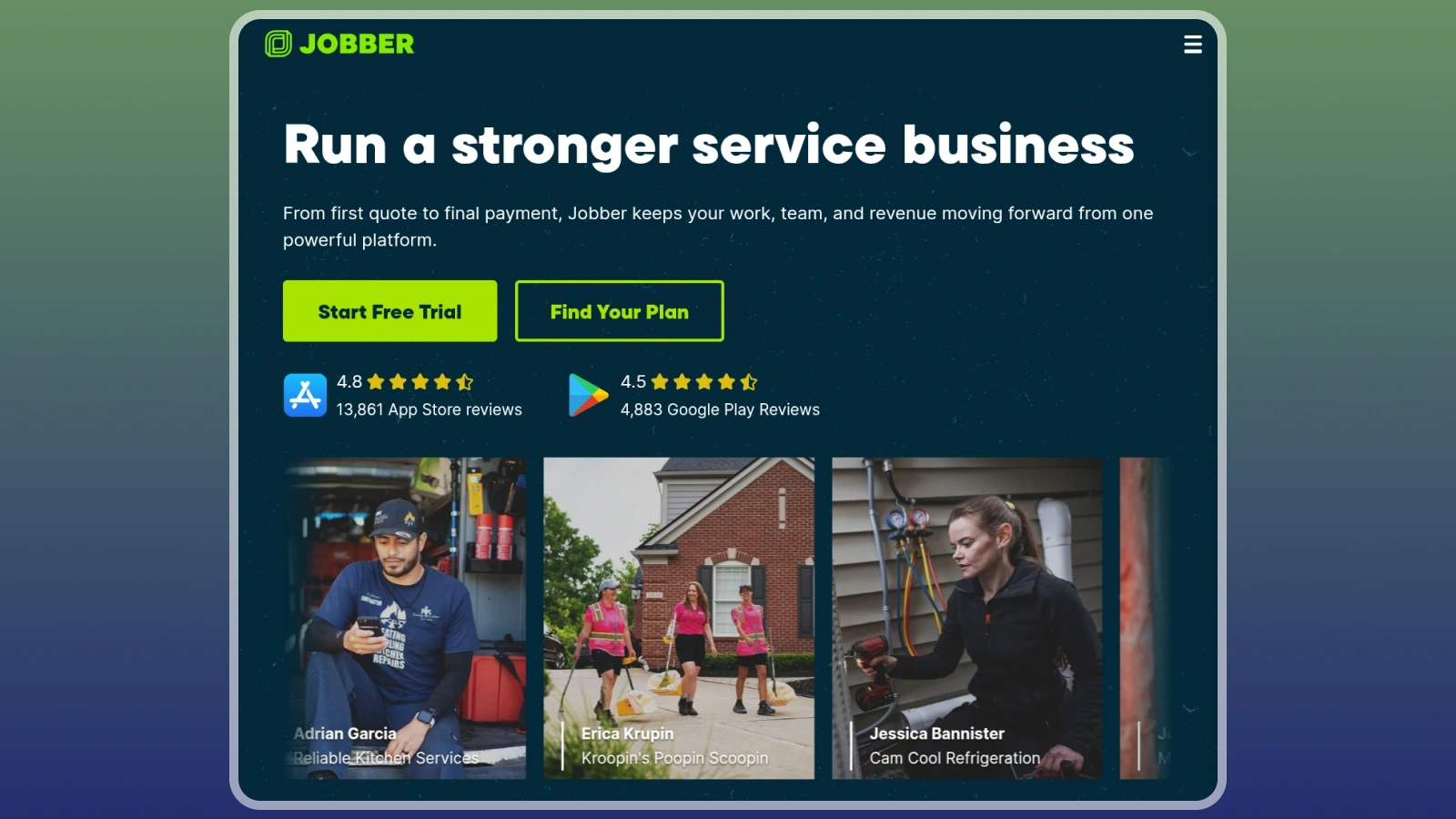 Jobber website