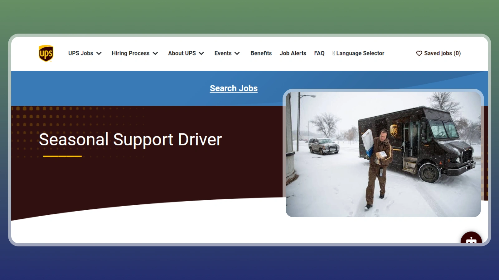 Jobs UPS website