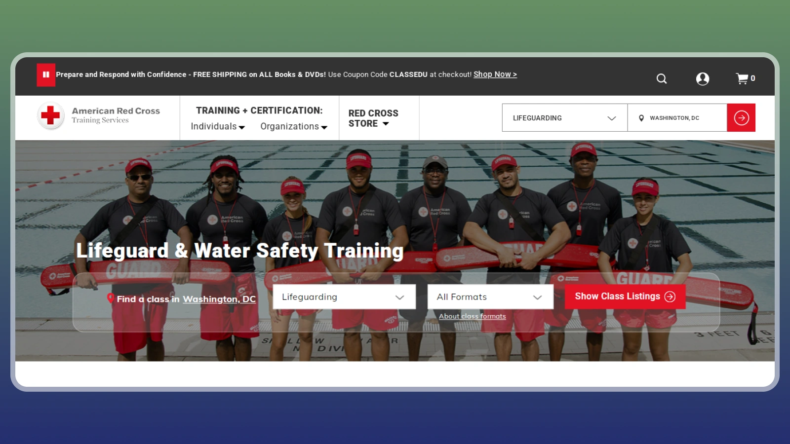 American Red Cross website Lifeguard