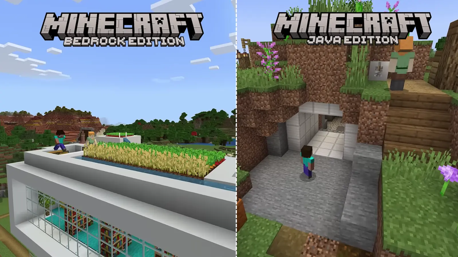 Minecraft: Edição Java e Bedrock – O melhor jogo parecido com o Valheim para uma liberdade total no modo sandbox