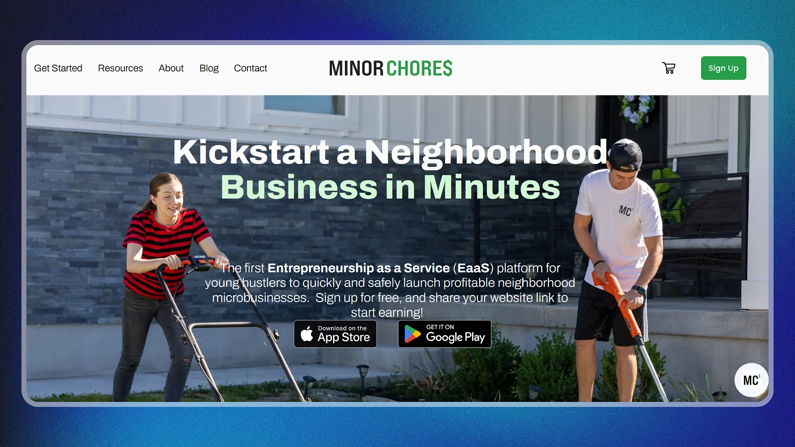 Minor Chores website