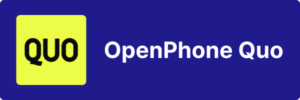OpenPhone (Quo) logo and text