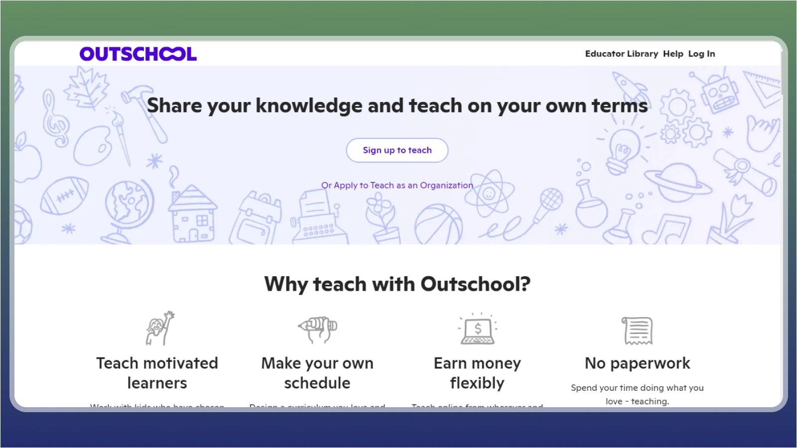 Outschool teacher platform