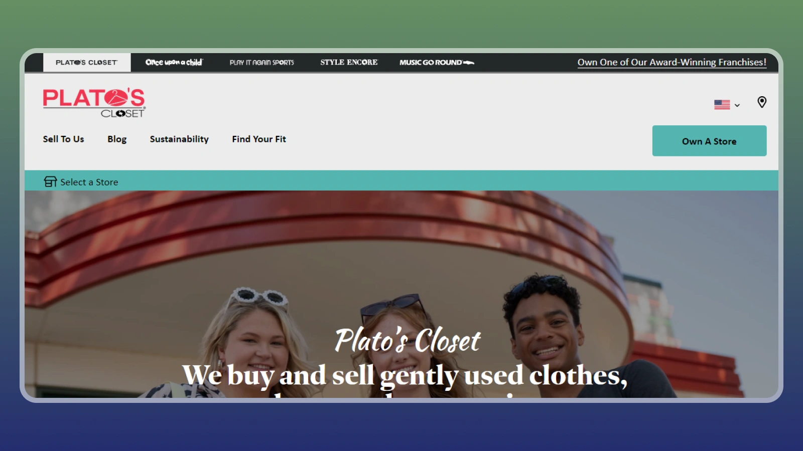 Plato’s Closet website