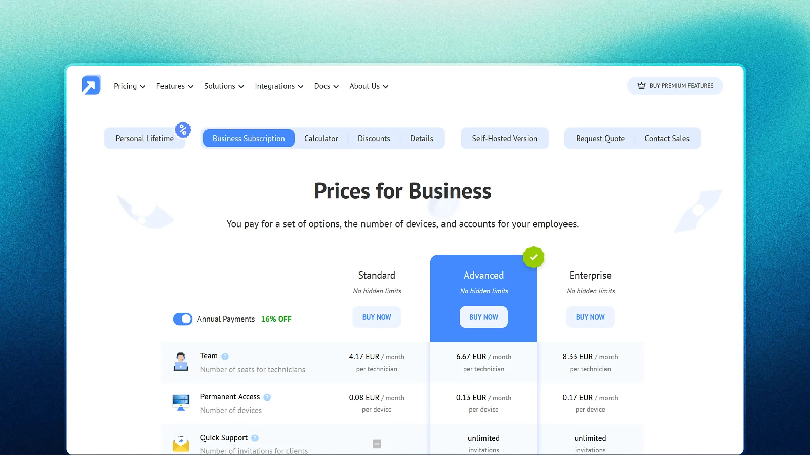 pricing