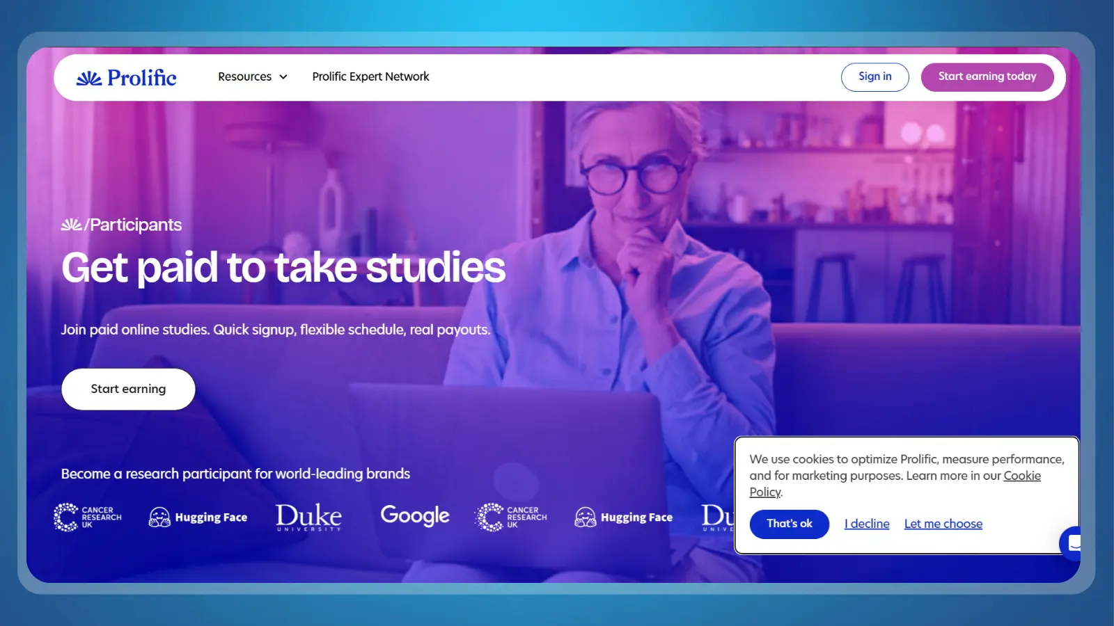 prolific website