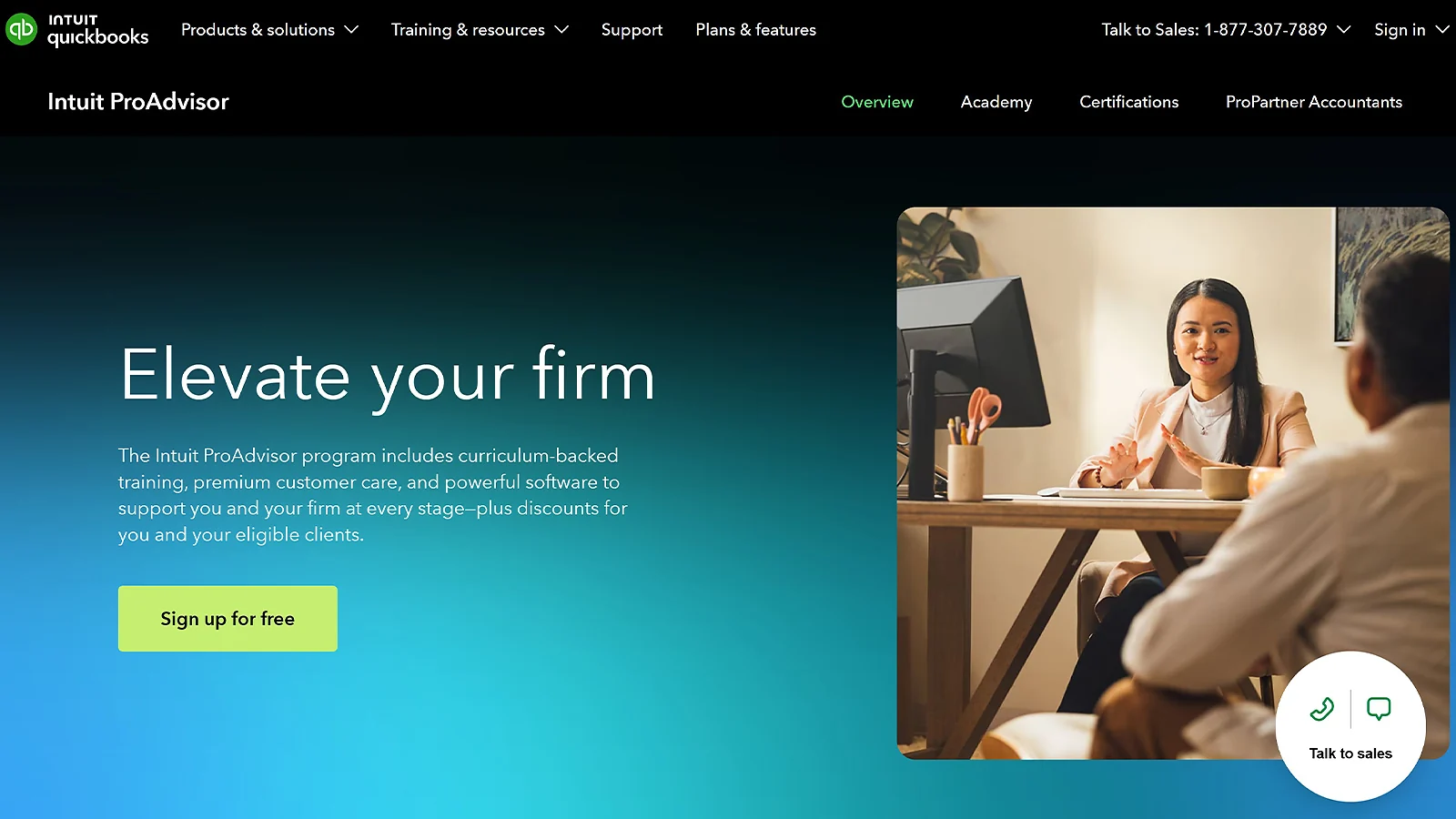 QuickBooks ProAdvisor website