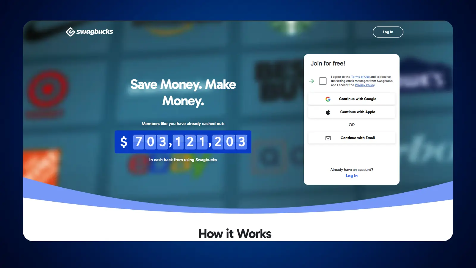Swagbucks website homepage