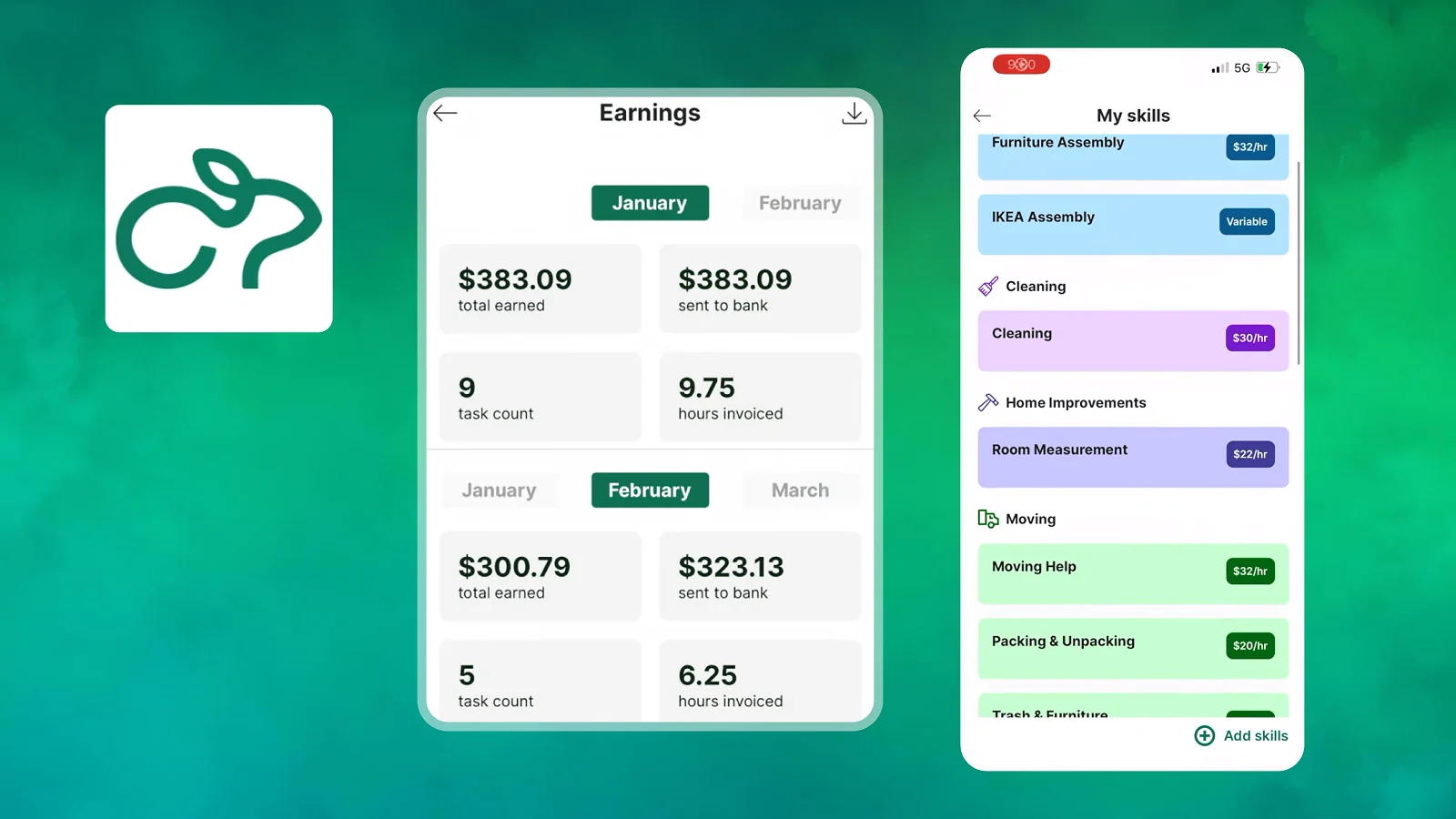 Taskrabbit - earnings and skills