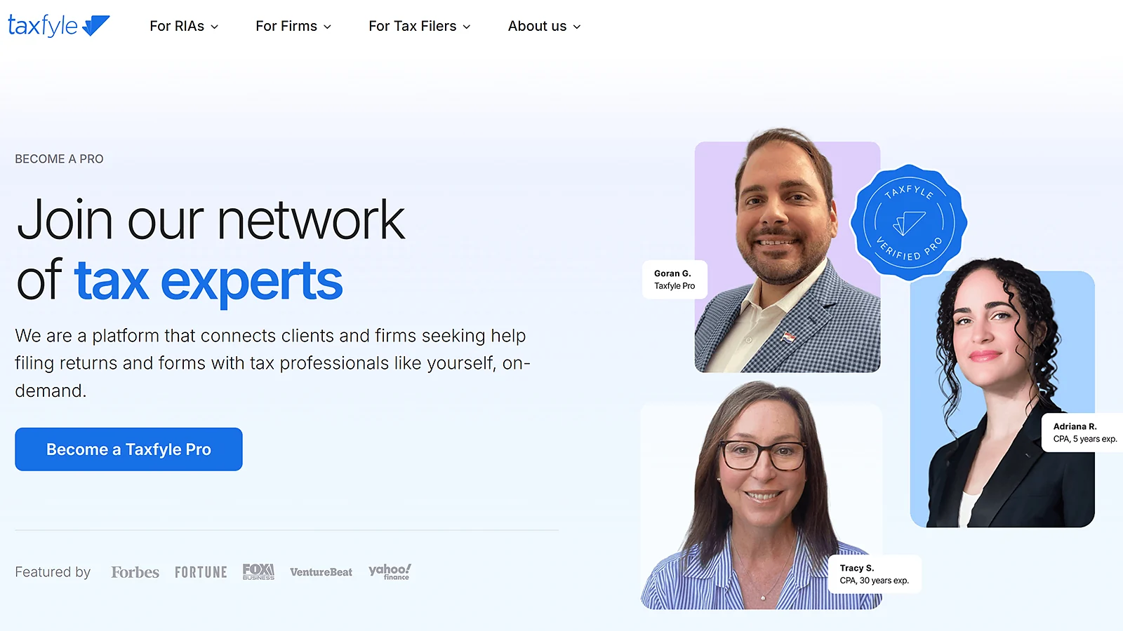 Taxfyle website